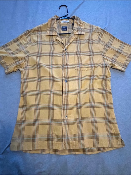 Todd Snyder Other - Todd Snyder Yellow Plaid Short-Sleeve Button-Down Shirt